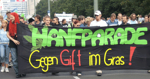 Leittransparent der Hanfparade 2007