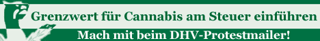 Banner zur Protestmaileraktion - Grenzwert für Cannabis am Steuer einführen