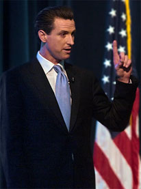 Gavin Newsom, Bürgermeister von San Franciso, USA