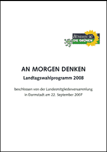 Landtagswahlprogramm von Bündnis 90/ Die Grünen in Hessen zur Wahl 2008