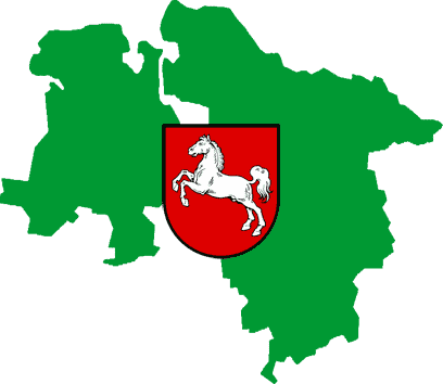 Das Bundesland Niedersachsen und sein Wappen