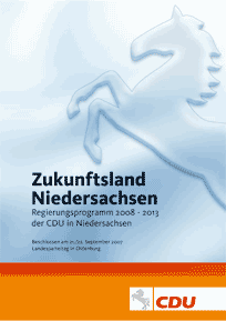 Regierungsprogramm der CDU in Niedersachsen zur Landtagswahl 2008