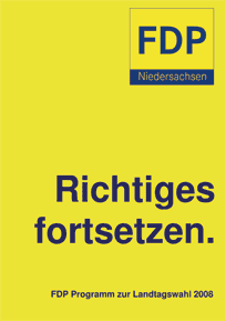 Wahlprogramm der FDP in Niedersachsen zur Wahl 2008