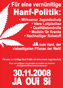 Plakat der Hanfinitiative