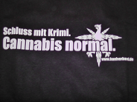 T-Shirt: Schluß mit Krimi. Cannabis normal.