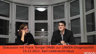Video: Mitschnitt der Drogenpolitik-Veranstaltung mit Frank Tempel