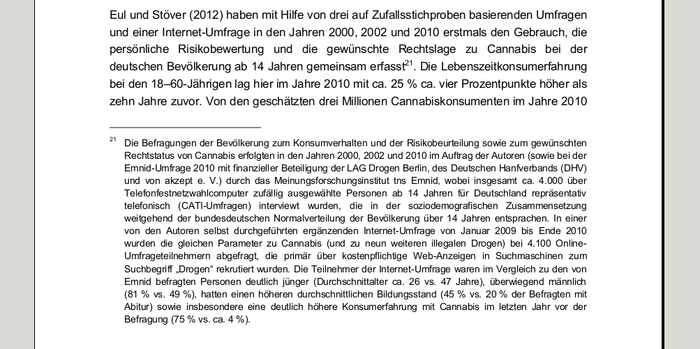 Die EMNID Umfrage des DHV im DBDD Bericht 2012