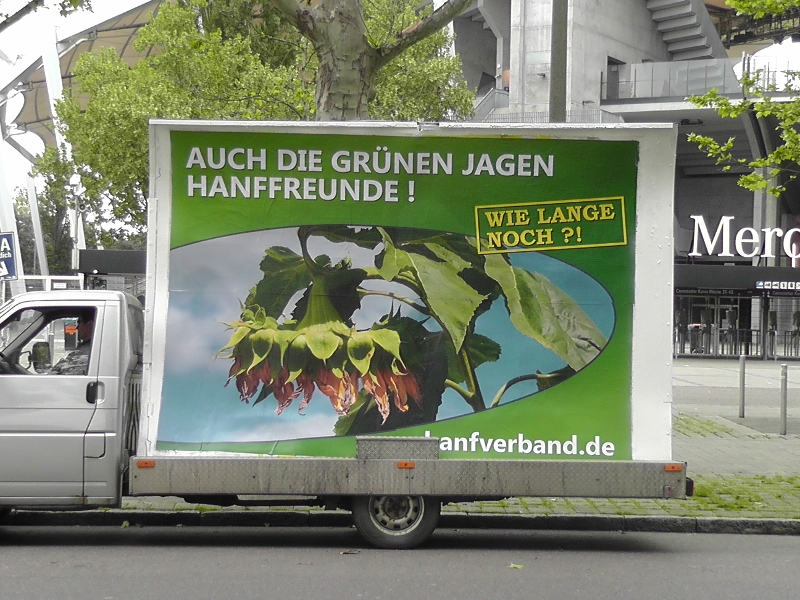 Auch Grüne jagen Hanffreunde!