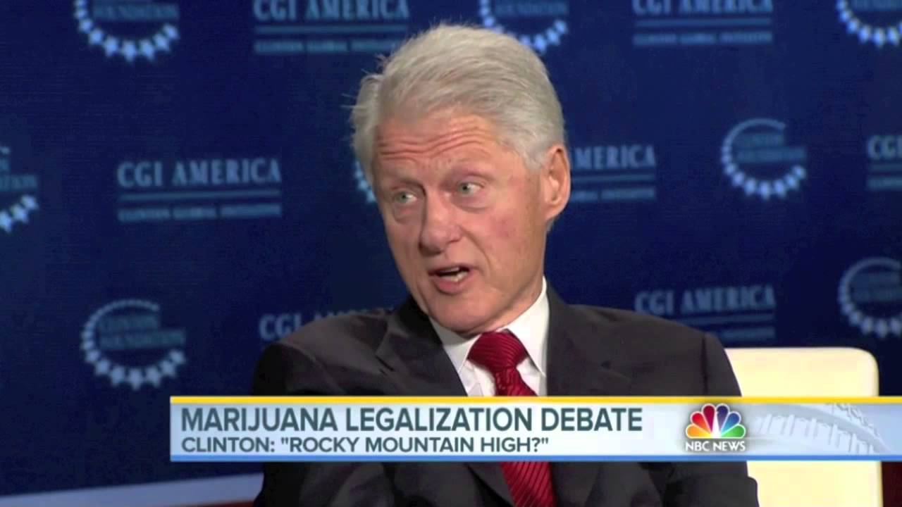 Bill Clinton fordert freie Entscheidungsgewalt der US Staaten zur Cannabislegalisierung