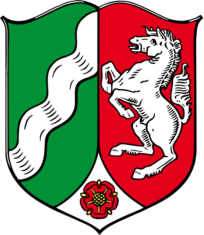 Das Bundesland Nordrhein-Westfalen und sein Wappen