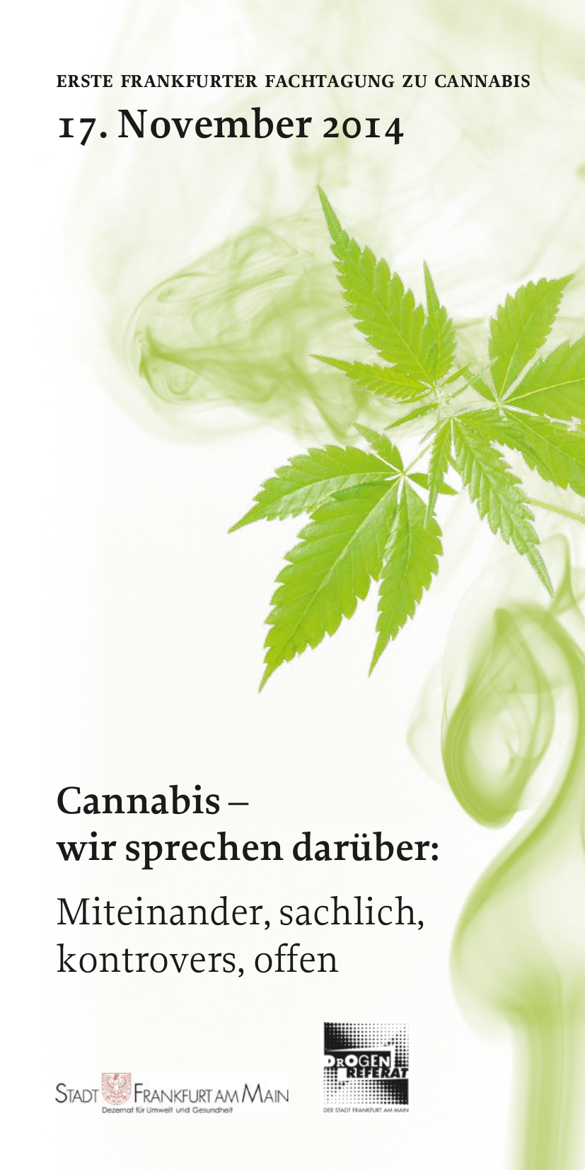 Ersten Frankfurter Fachtagung zu Cannabis – Beiträge online verfügbar