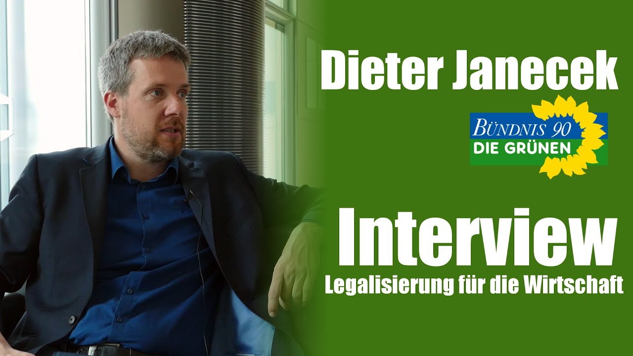 Video: Dieter Janecek (Die Grünen) im Interview | Warum die Legalisierung gut für die Wirtschaft ist