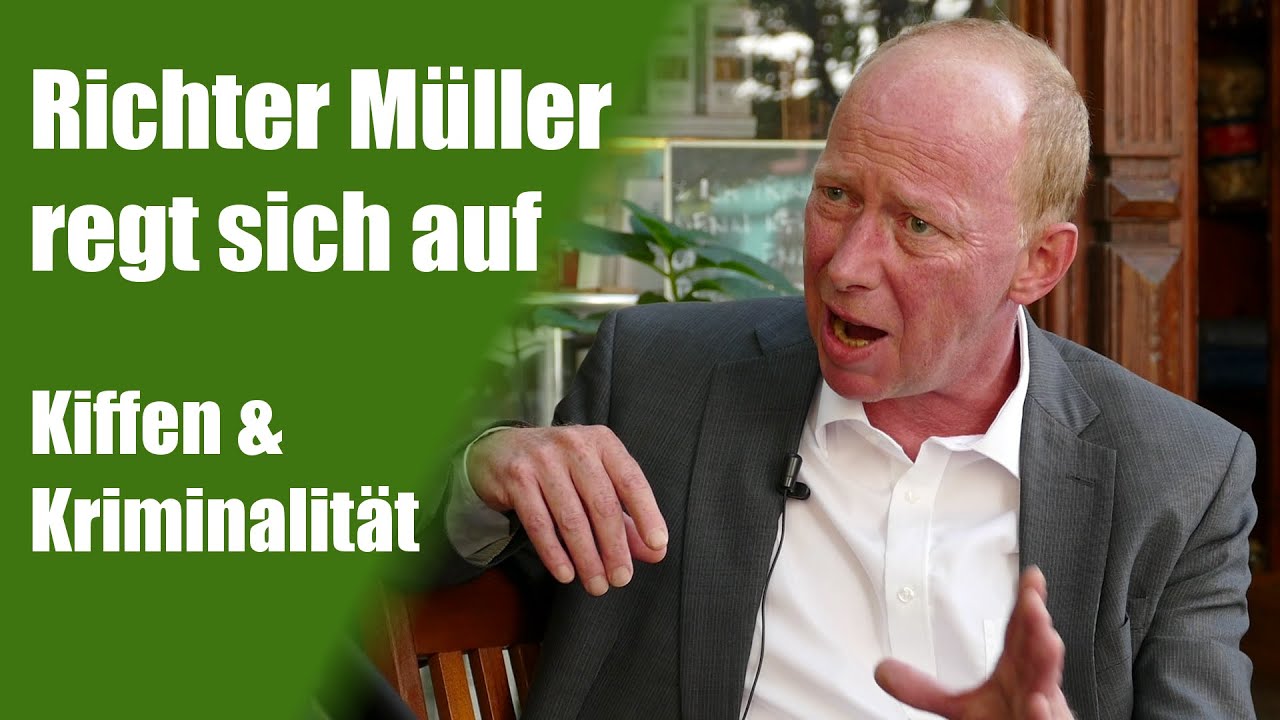 Video: Richter Andreas Müller regt sich auf | Buchvorstellung: Kiffen und Kriminalität