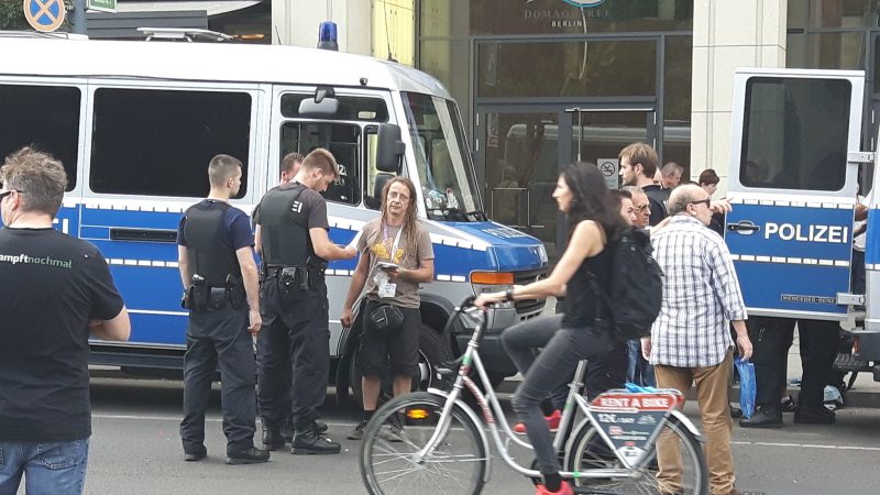 Hanfparade 2016, Michael Knodt Polizeikontrolle