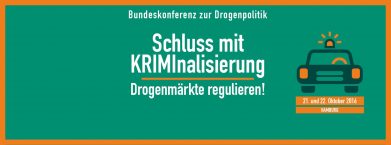 “Schluss mit KRIMInalisierung” – Cannabis-Konferenz in Hamburg am 21./22. Oktober