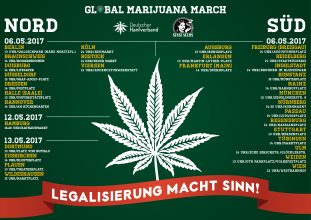 06.Mai: Global Marijuana March in 26 deutschen Städten