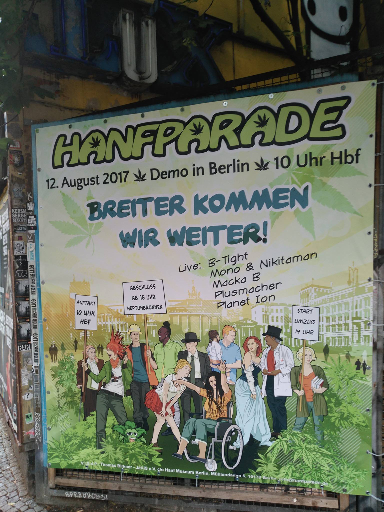 21. Hanfparade für Legalisierung von Cannabis in Deutschland – Cannabis als Medizin im Fokus