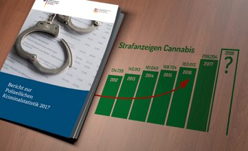 Polizeiliche Kriminalstatistik: Zahl der Cannabisdelikte 2017 auf historischem Rekordhoch
