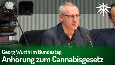 Georg Wurth im Bundestag: Anhörung zum Cannabisgesetz