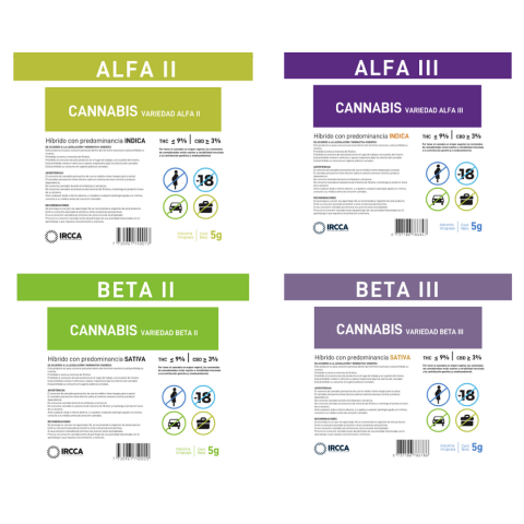 Übersicht der verschiedenen staatlichen Cannabissorten.