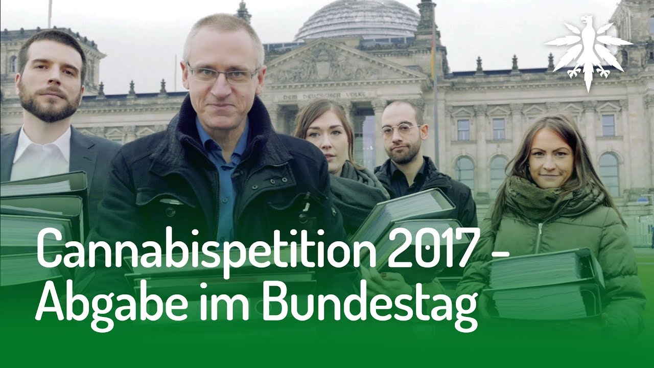 Cannabispetition 2017 – Abgabe im Bundestag (Video)