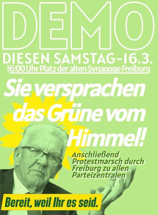 Freiburg: Demo gegen die Blockade im Bundesrat