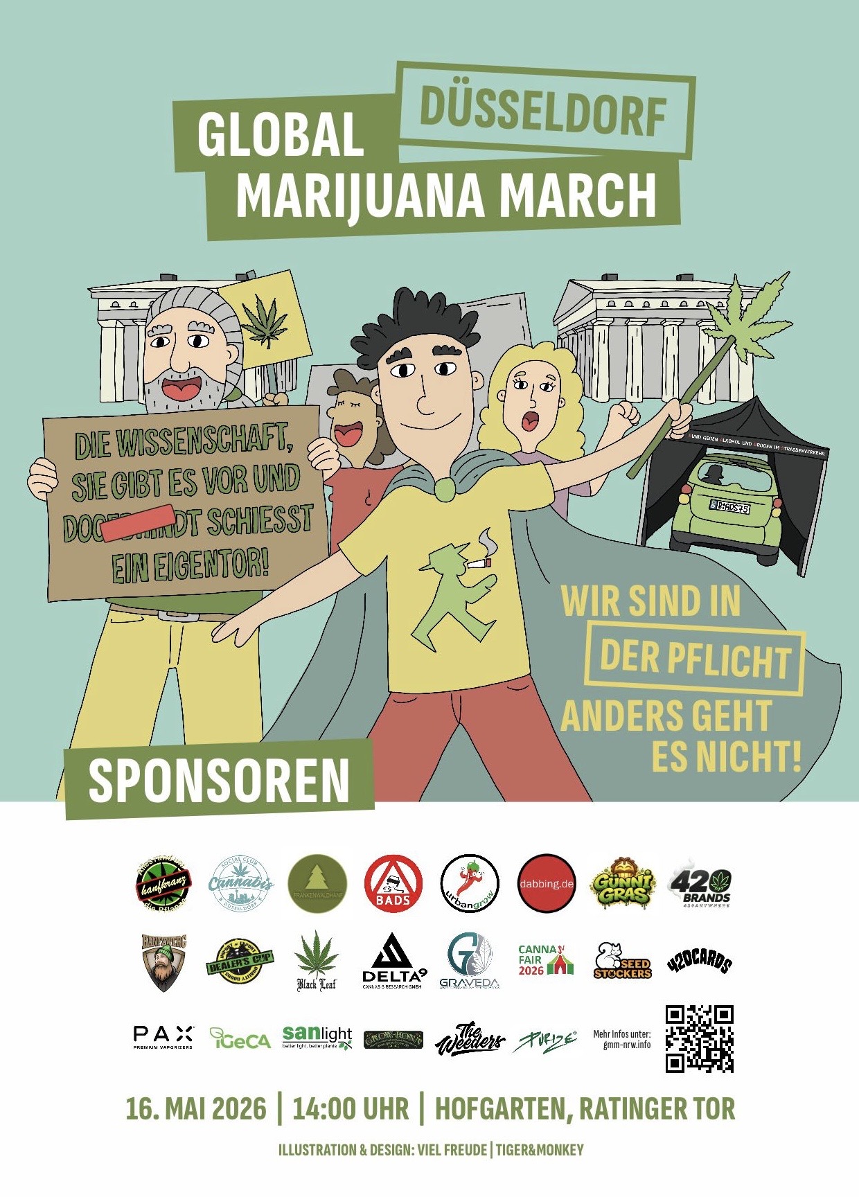 Düsseldorf: Global Marijuana March NRW