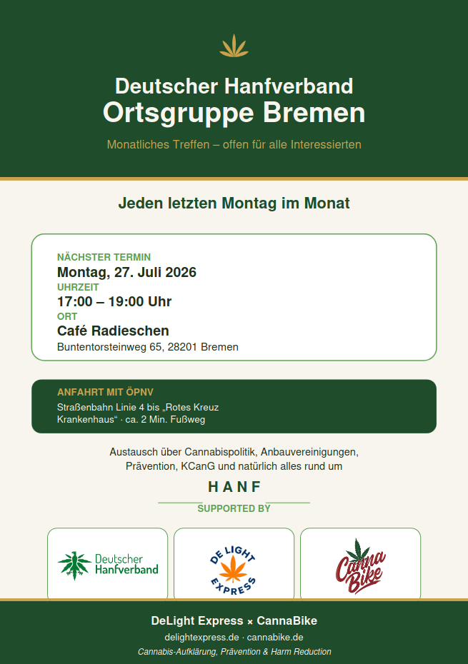 Bremen: offenes Treffen der DHV-Ortsgruppe Bremen