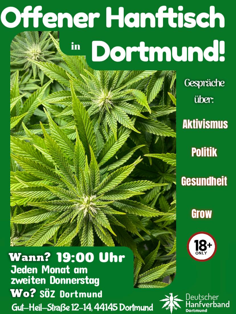 Dortmund: offener Hanftisch der DHV-Ortsgruppe